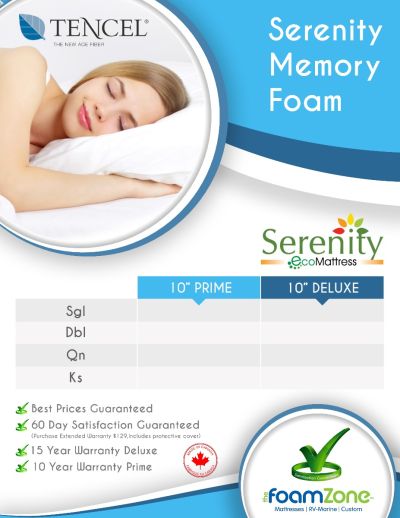 Deluxe Memory Foam Gel 10"